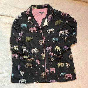 PJ Salvage Elephant Pajama shirt medium